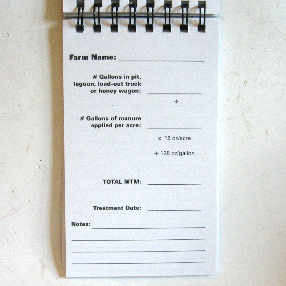 2 More Than Manure Product Info Note Pads Nutrient Manager Farm Crops 3″ x 5″