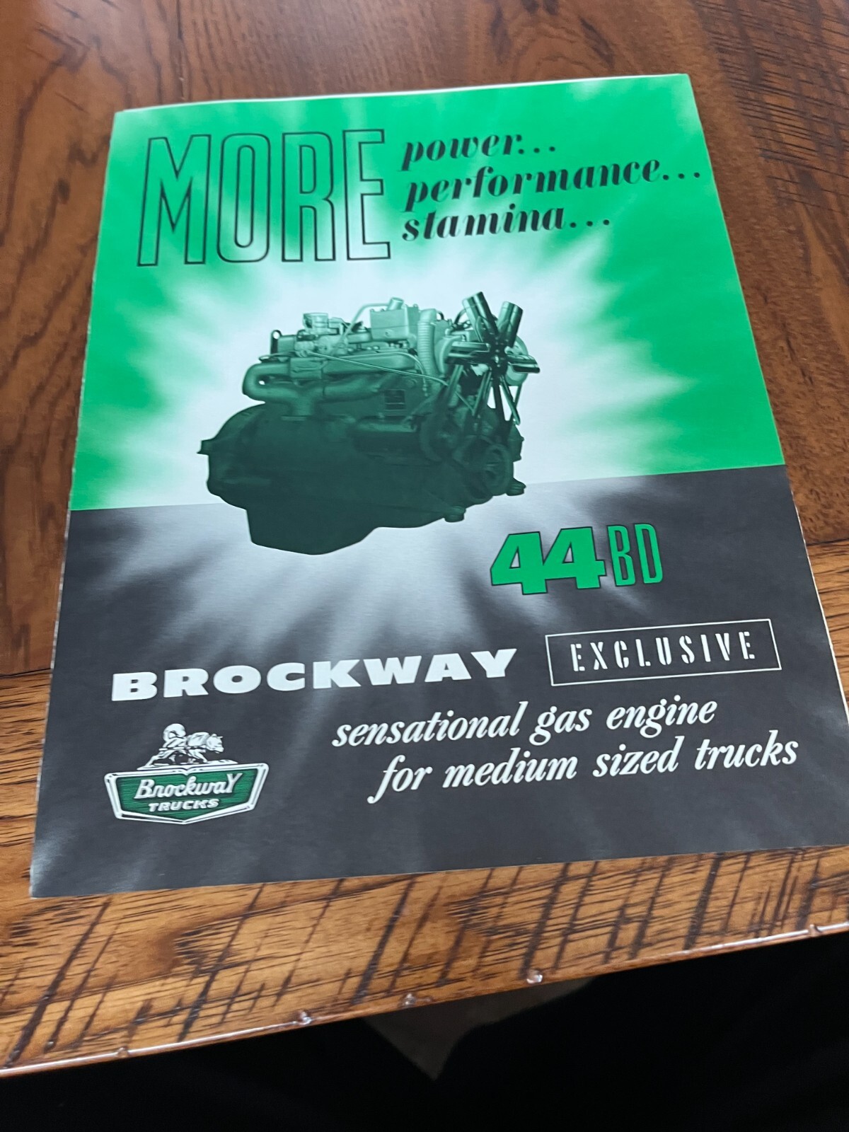 Brockway 44 BD Gas Engine For Trucks For 1960 Brochure SMPA