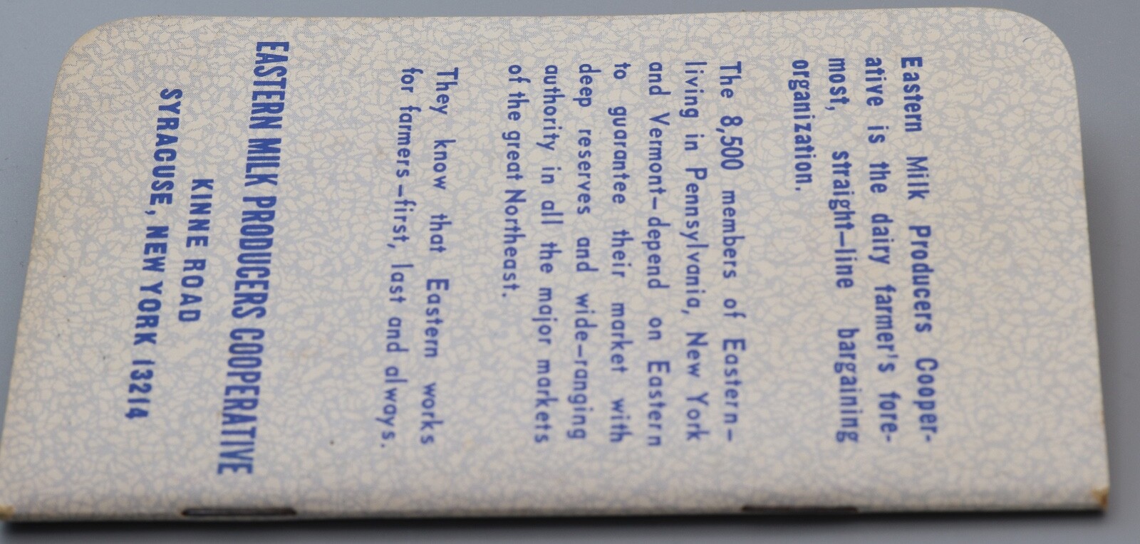 Two Vtg Agriculture Notepads Agrico 1963 / Eastern Milk Producers Cooperative