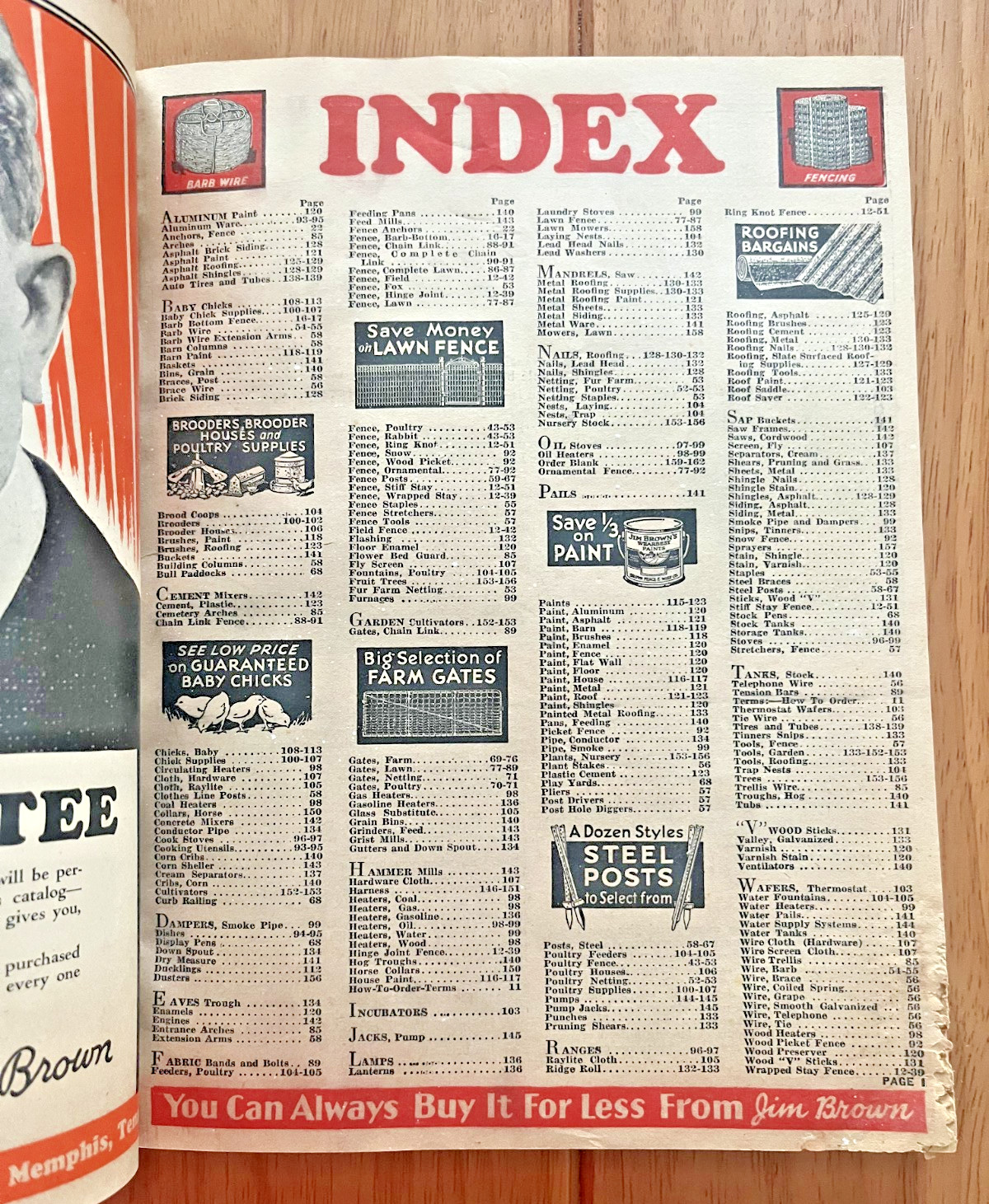 Jim Brown’s 1932 farm & Fence illustrated catalog Brown fence & Wire Co