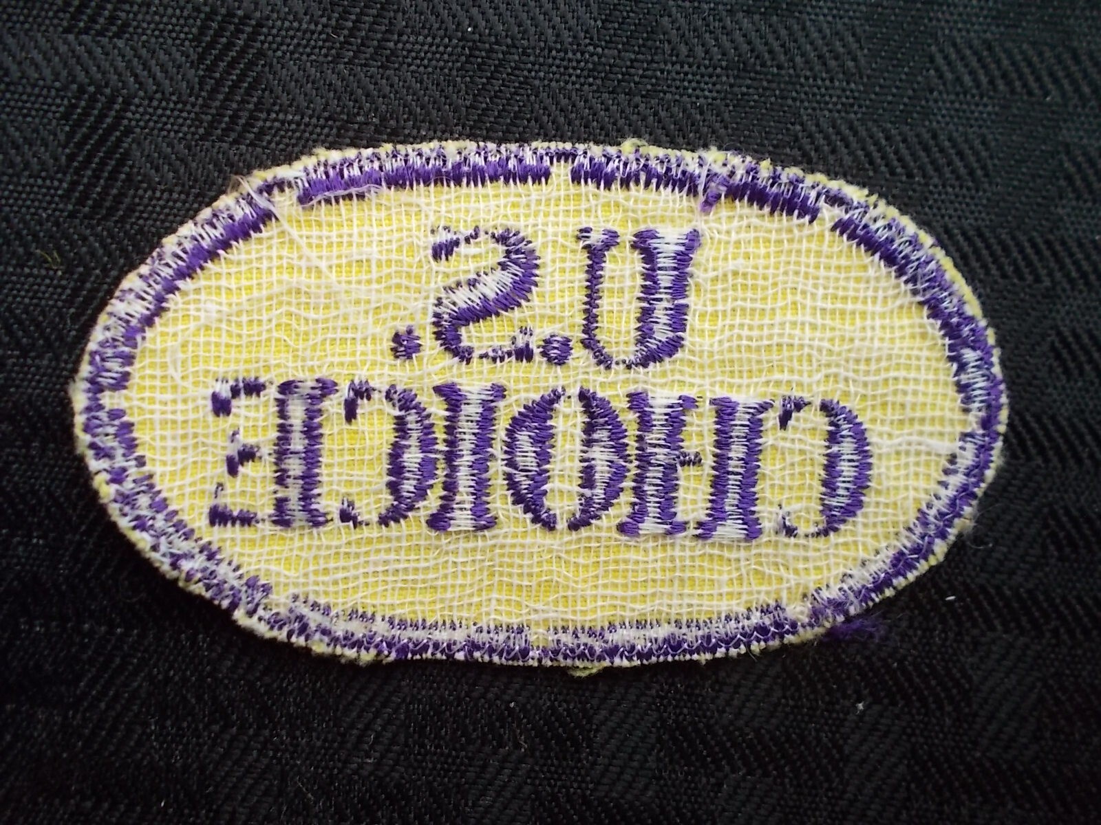 U.S. CHOICE Vintage Patch 2″X3″ oval shape #261 -RARE LOW PRICE-