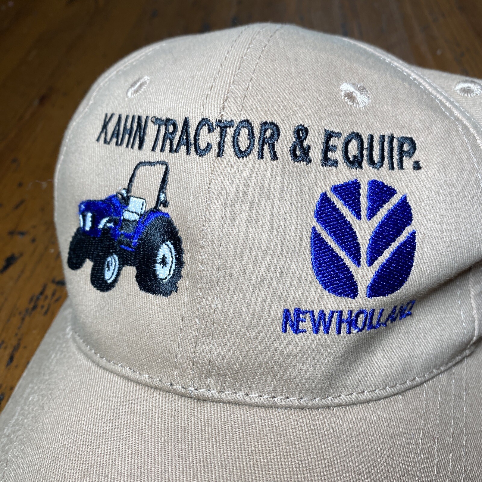 Kahn Tractor & Equipment New Holland Logo Seed Agricultural Farmers Hat Adult