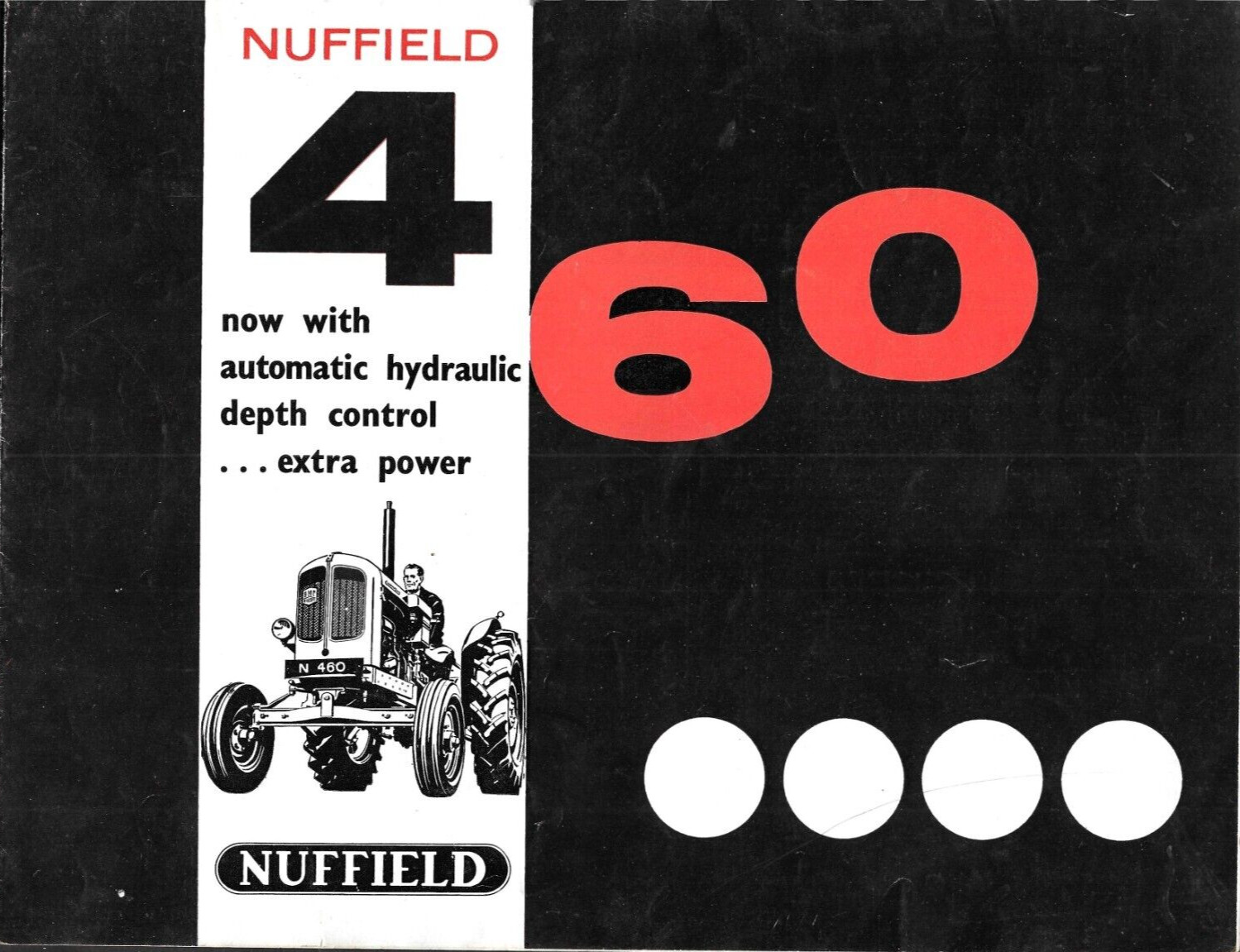 Early 1960s NUFFIELD 4/60 Tractor Brochure 8 pgs MORRIS MOTORS LTD