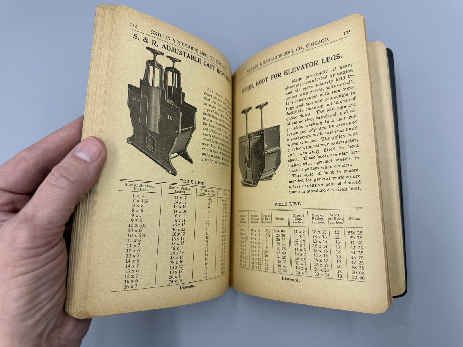 1903 Skillin Richards CATALOG Farm HANGERS Mfg ELEVATORS Mills Antique Advertise