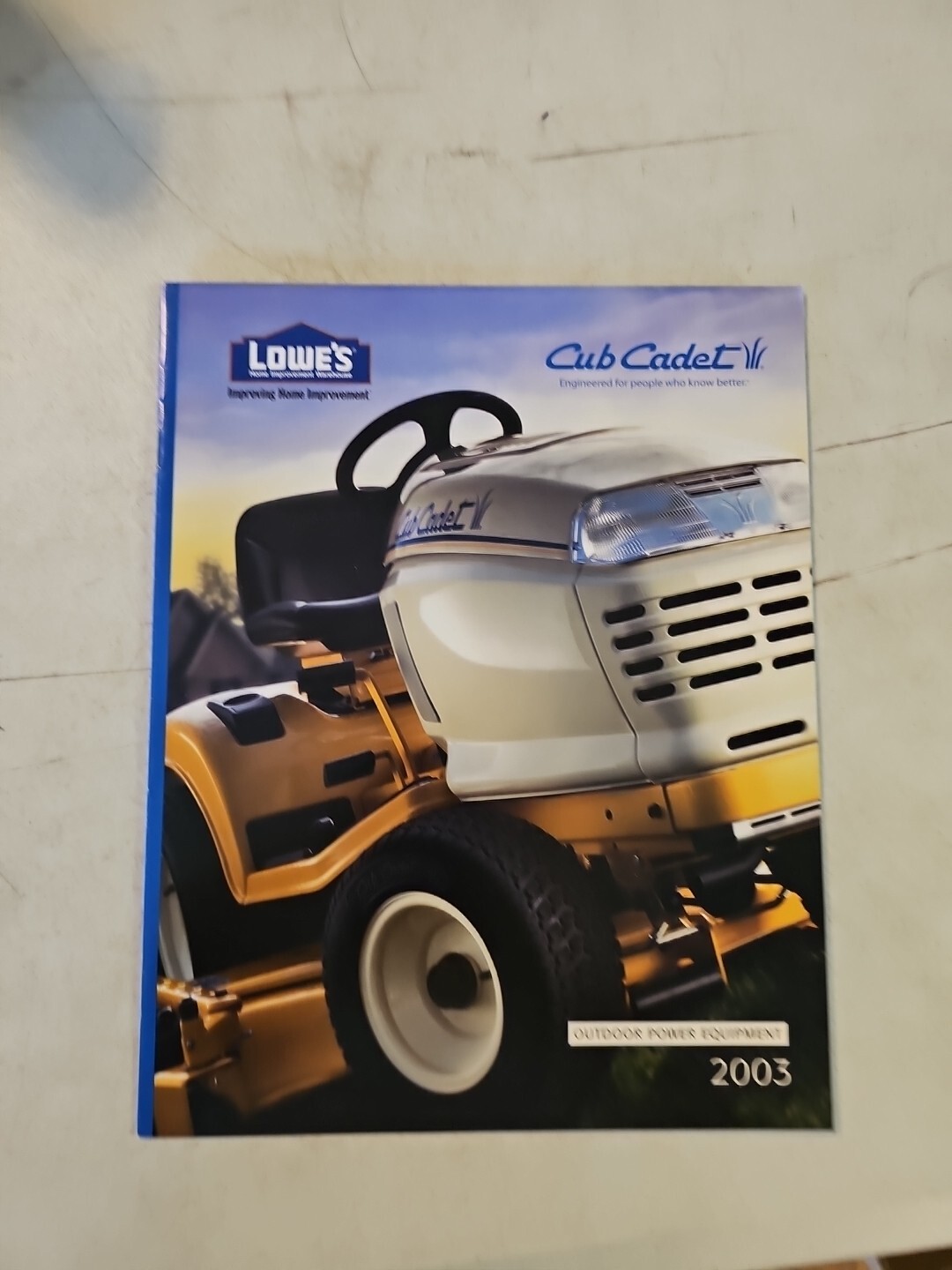 Lowe’s 2003 Cub Cadet Outdoor Power Equipment Catalog