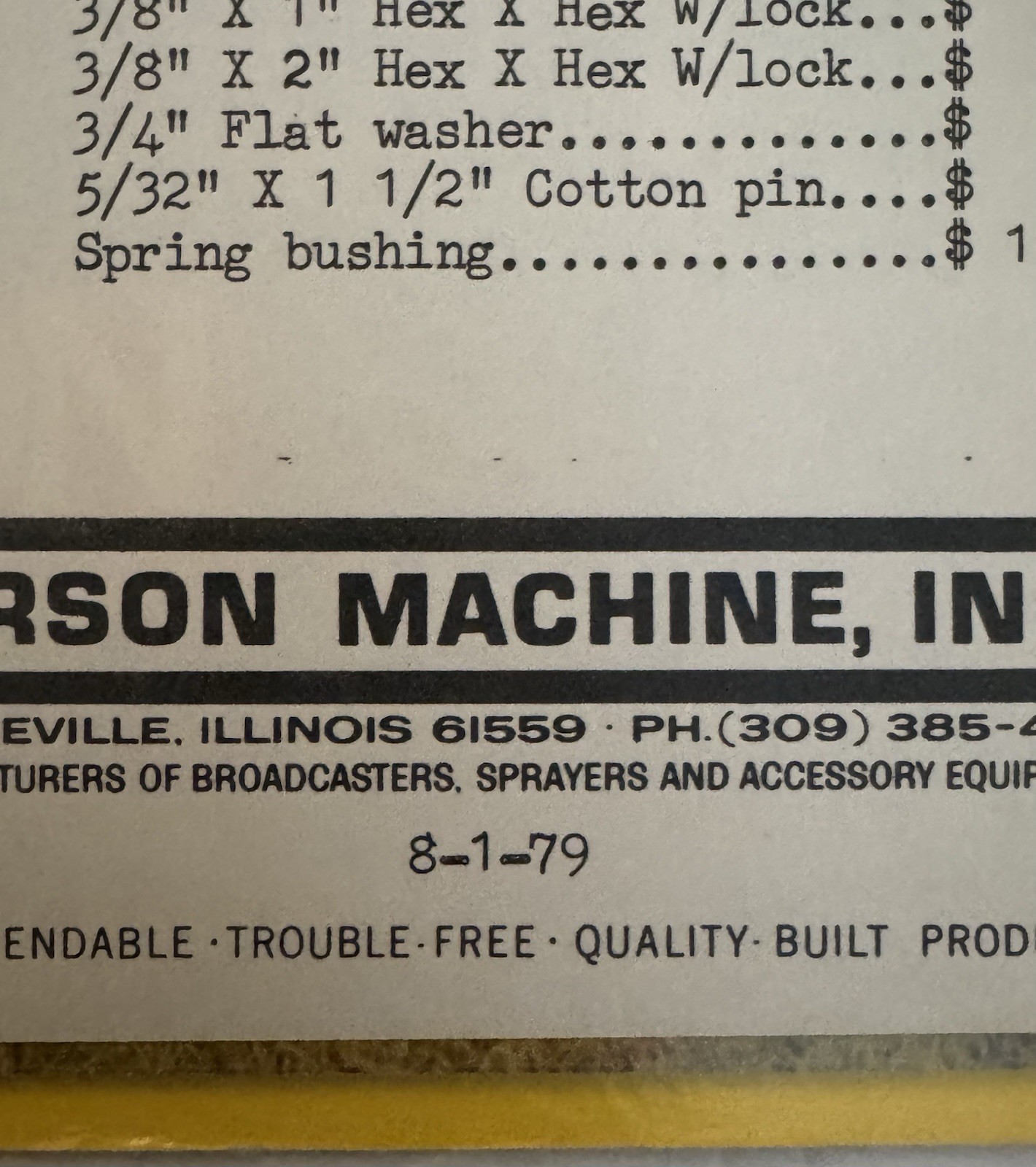 Vintage 1979 Larson Machine Catalog Agricultural Farming Equipment Catalog Price