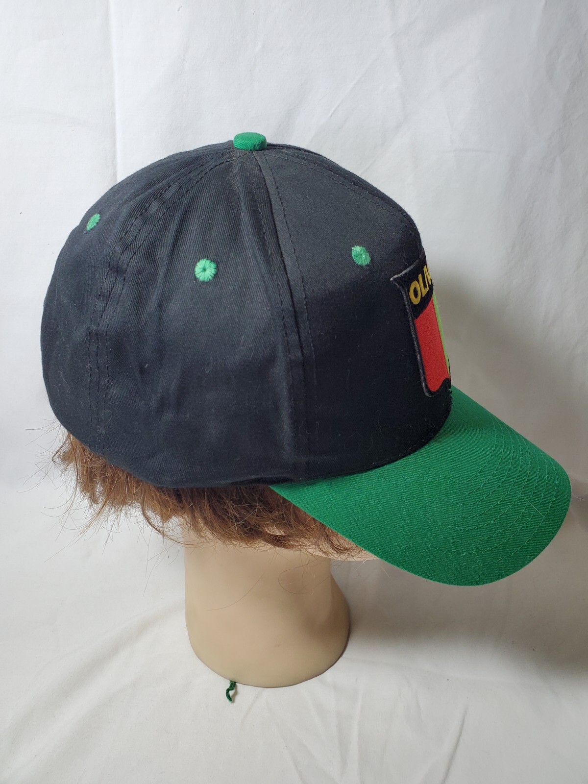 Oliver Vintage Embroidered Logo Double Row Snapback Hat Cobra 100% Cotton