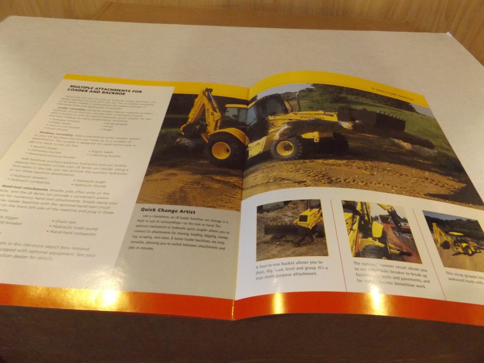 2003 NEW HOLLAND CONSTRUCTION LOADERS BACKHOES. LIT # NHC7100303 070320