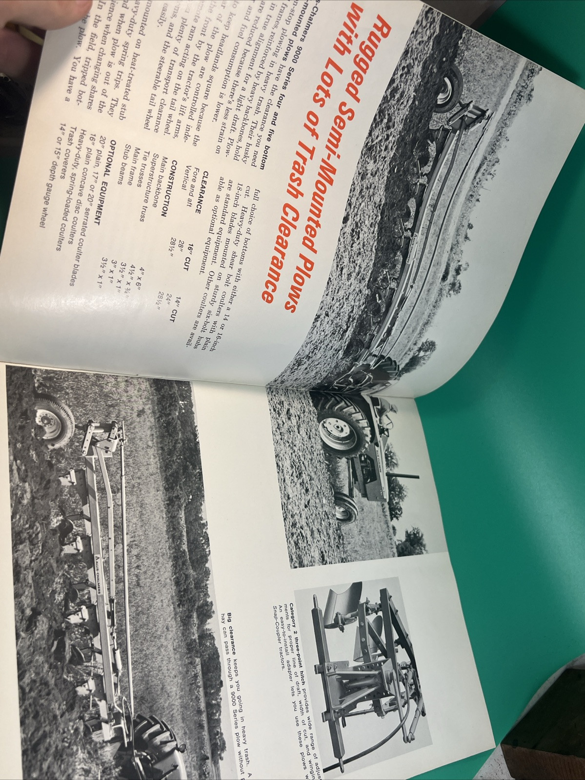 Allis Chalmers Moldboard Plows For 1967 Brochure AMIL21