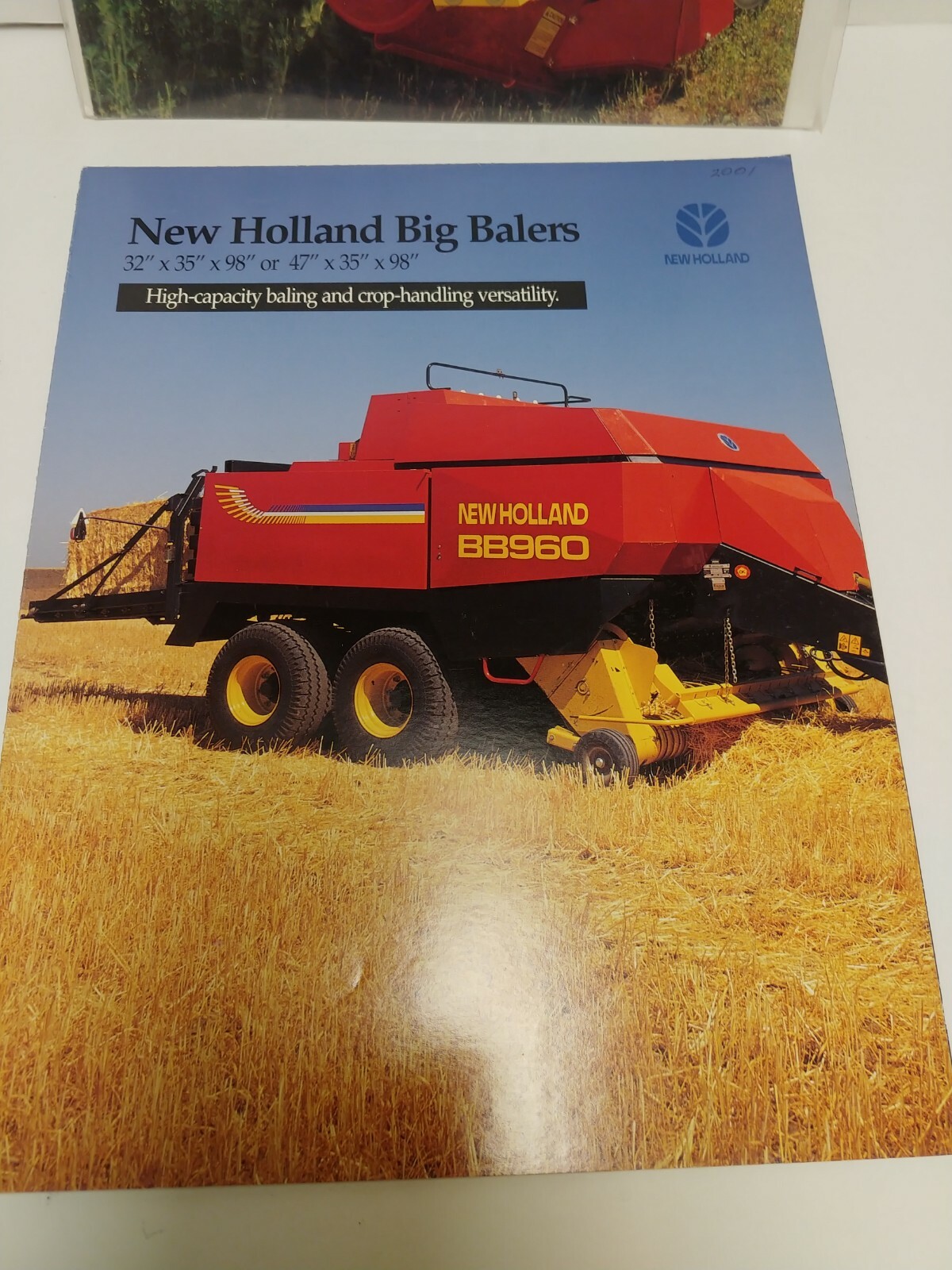 New Holland Farm Brochures Big Balers Haybine Discbine Blue Farm Hat