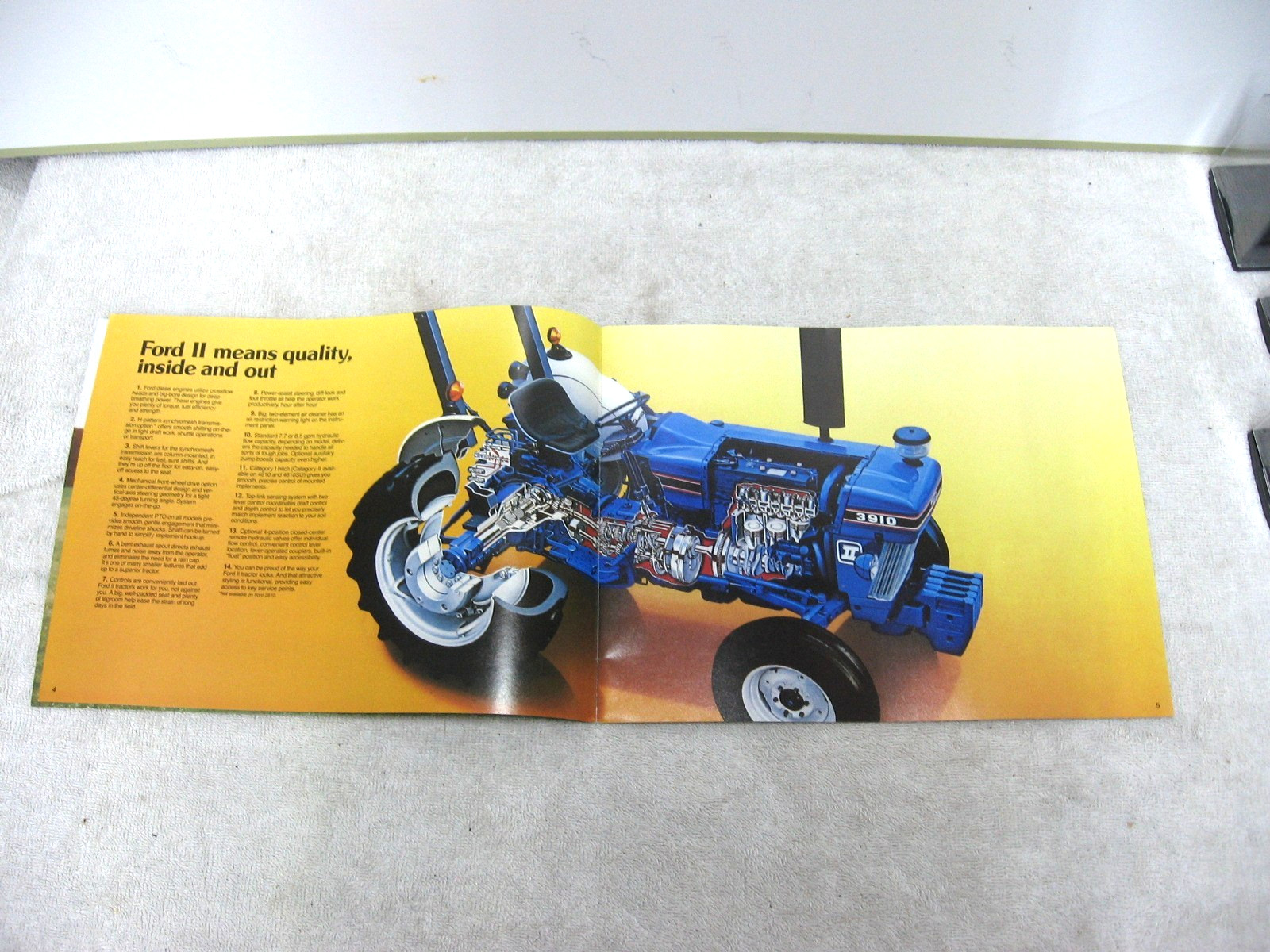 VINTAGE 1987 FORD TRACTOR 32 – 52 HP BROCHURE 2810 2910 3910 4610