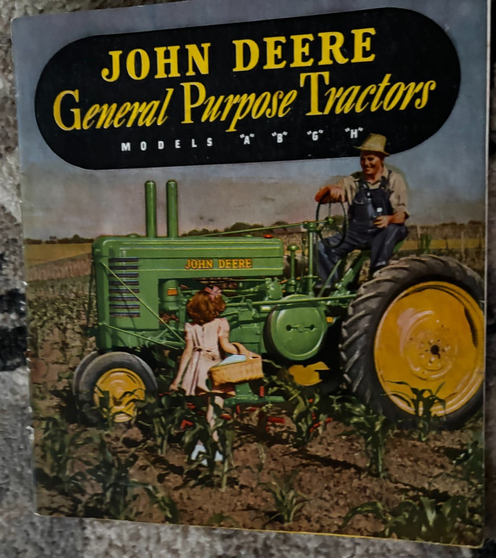John Deere A B G H Tractor For 1941 Brochure DCPA26