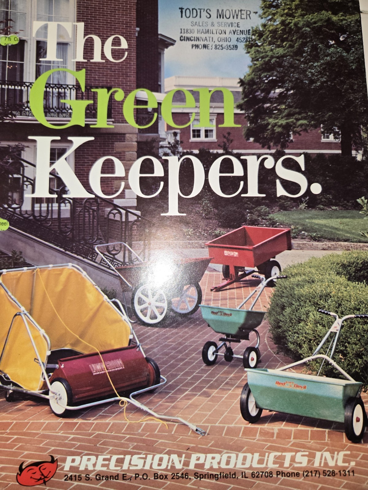 PRECISION PRODUCTS “THE GREEN KEEPERS” SPREADERS AND SWEEPERS BROCHURES