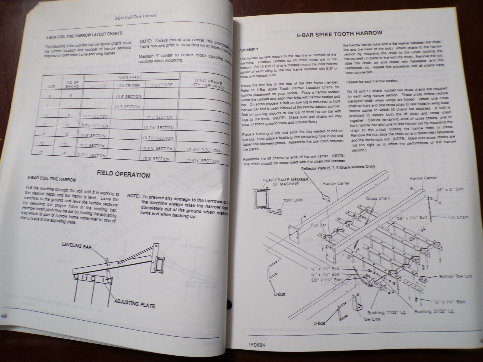Farmhand SS7400 Soil Saver, model F551-B Operator’s/Parts Manual 1990