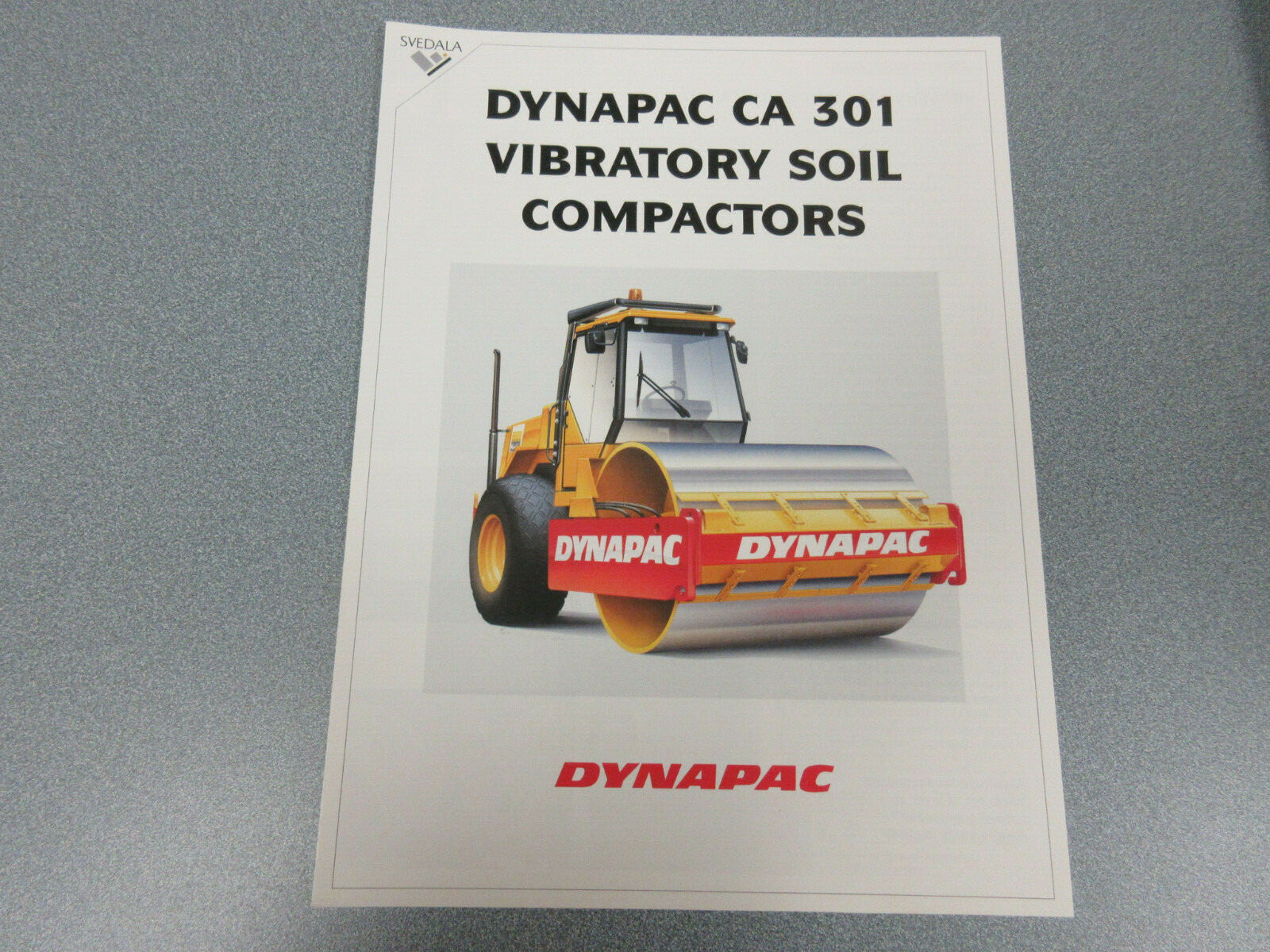 Dynapac CA 301 Roller Compactor Brochure 4 Page