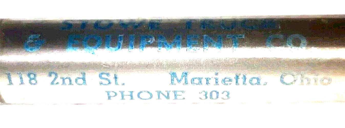 “McCORMICK-DEERING EQUIP-FARMALL TRACTORS*Stowe Truck Co*Marietta, Ohio” Pencil
