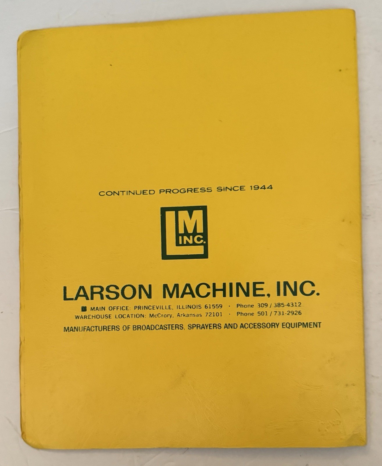 Vintage 1979 Larson Machine Catalog Agricultural Farming Equipment Catalog Price