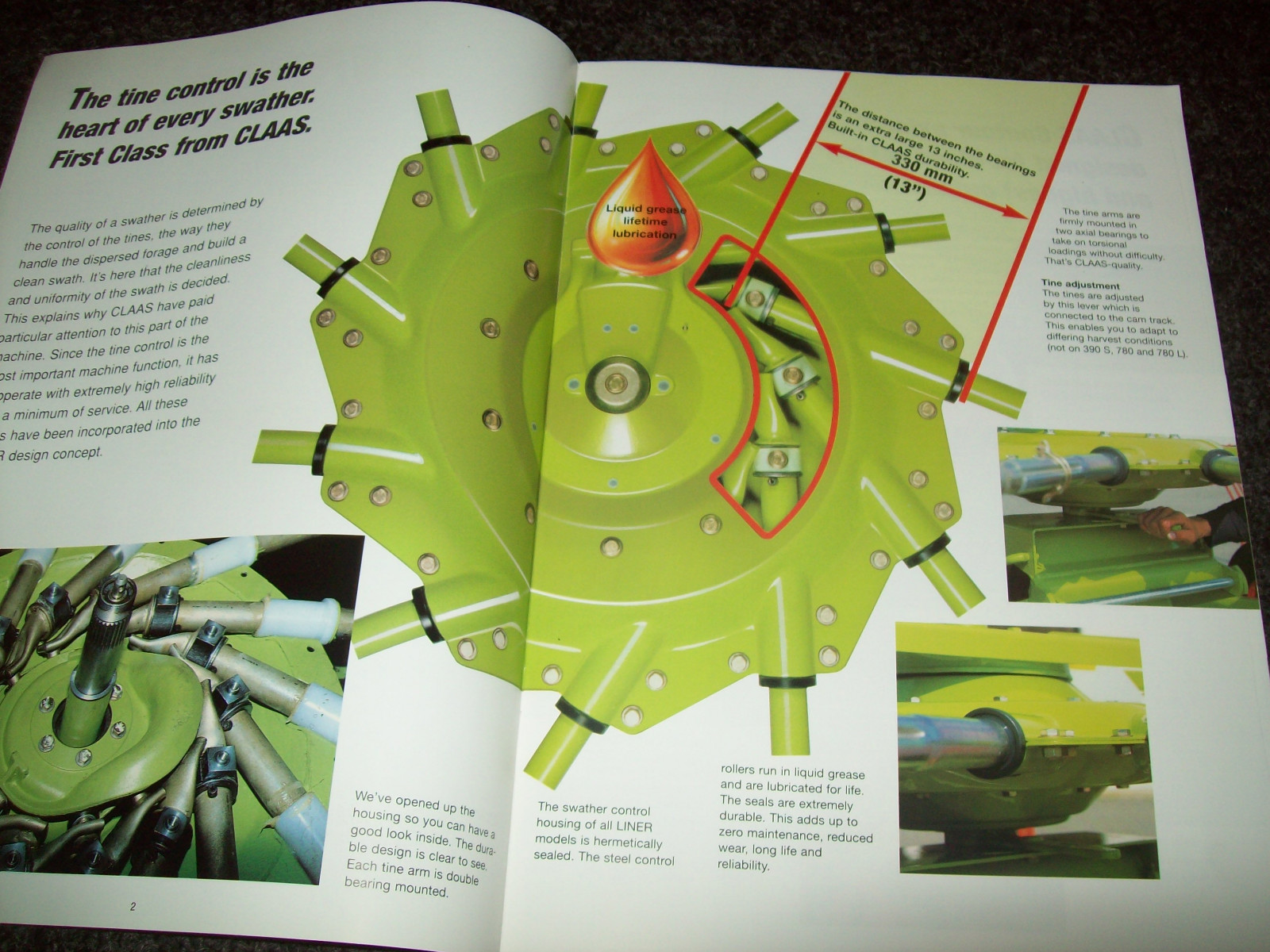 CLAAS LINER 390S 430S 470S 780 780L 1550 1550 TWIN BROCHURE AD LITERATURE