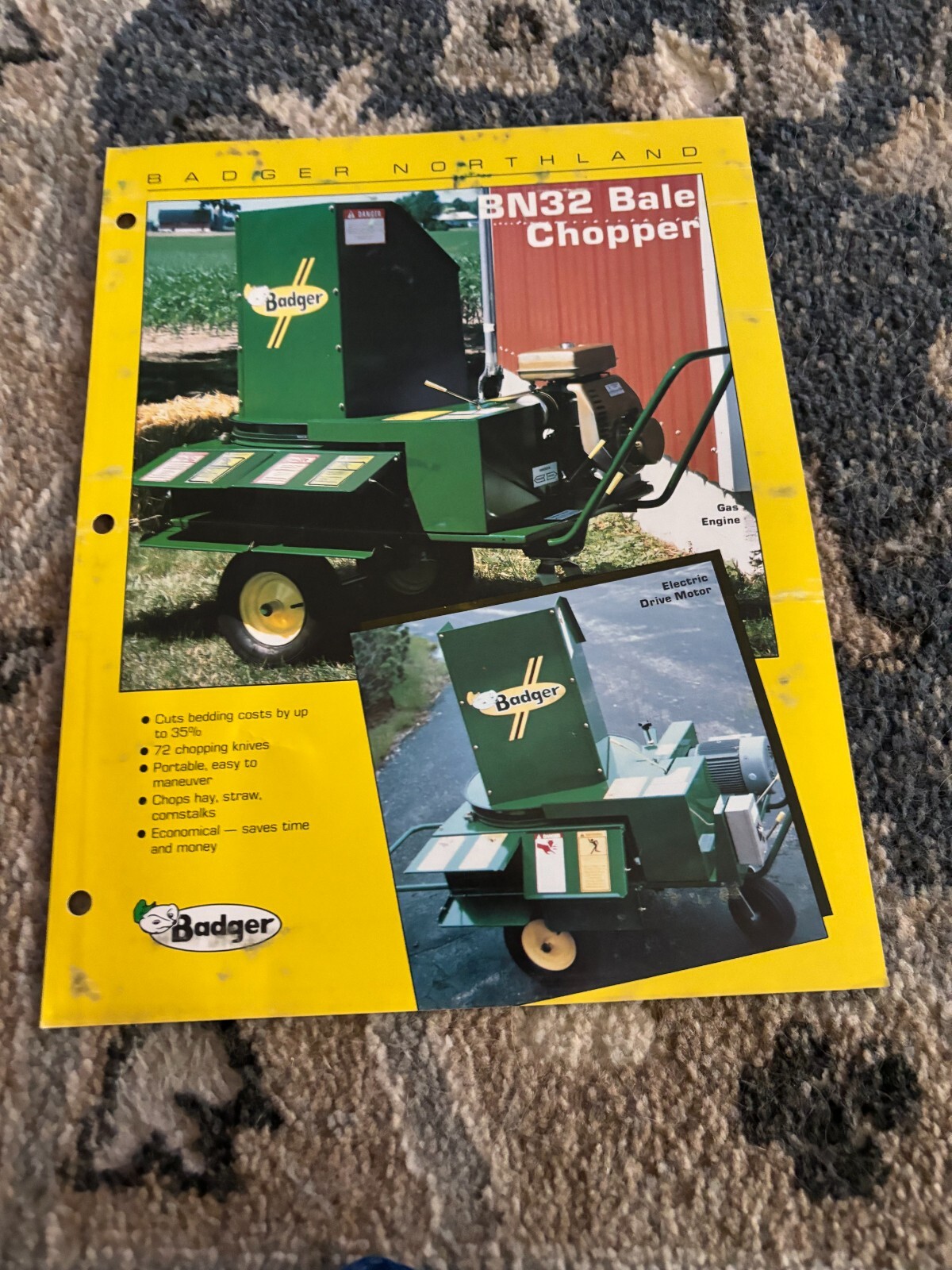 Badger BN32 Bale Chopper Brochure FCCA24