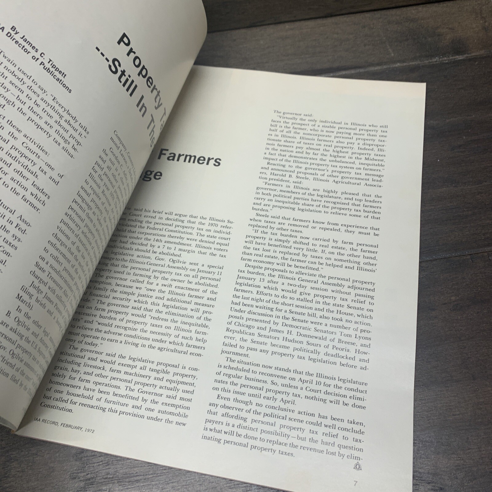 1972 Farm Bureau Magazine voters handbook vintage rare