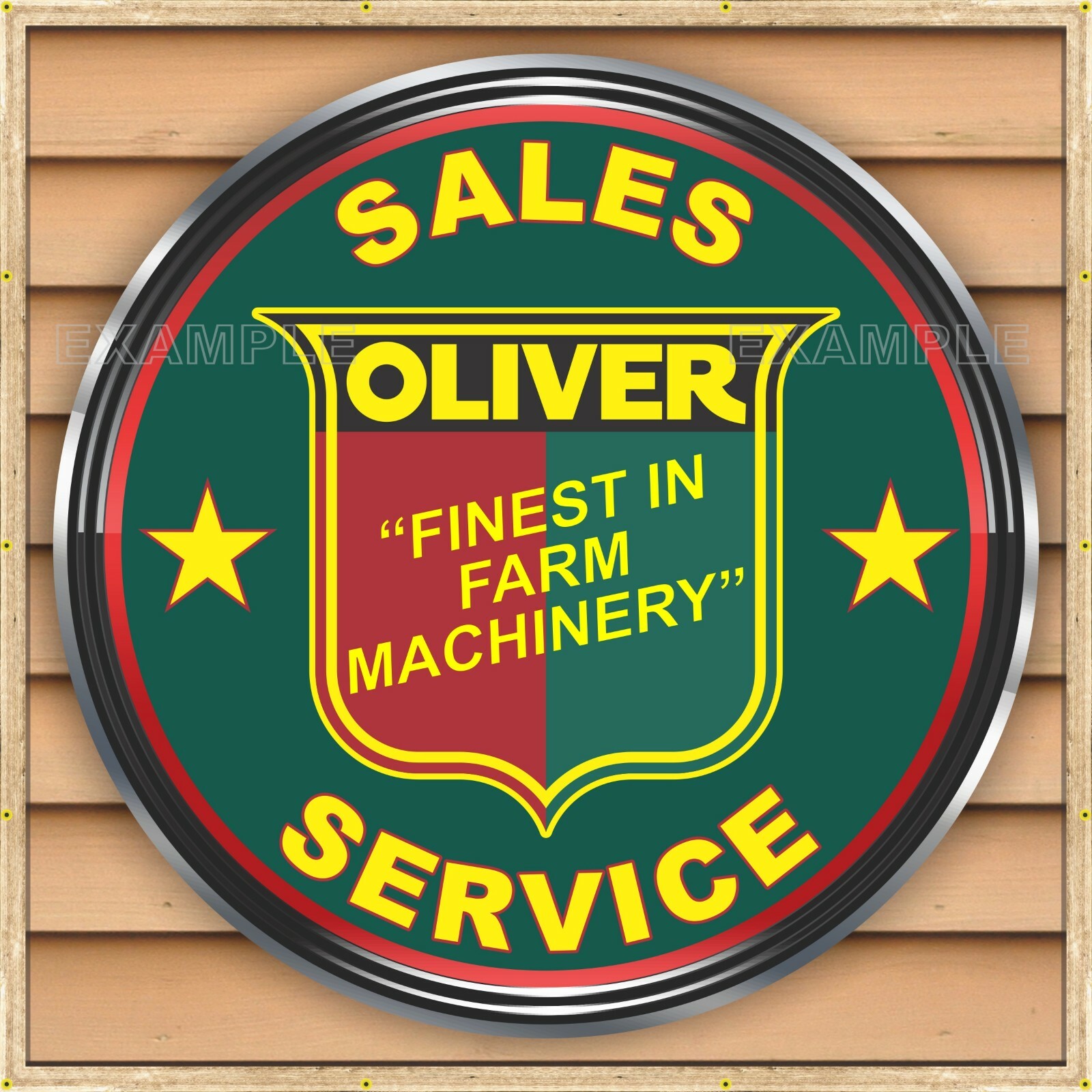 OLIVER TRACTOR FARM MACHINERY DEALER STYLE BANNER SIGN MURAL MED L XL XXL SIZES