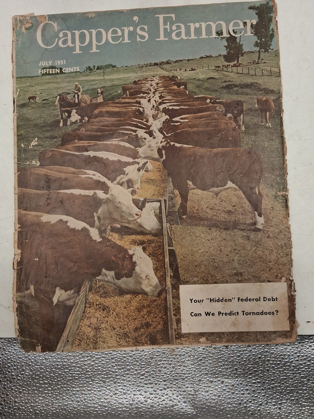 Vtg Capper’s Farmer July 1951 Cattle Agriculture 1945 Country Gentleman Damaged