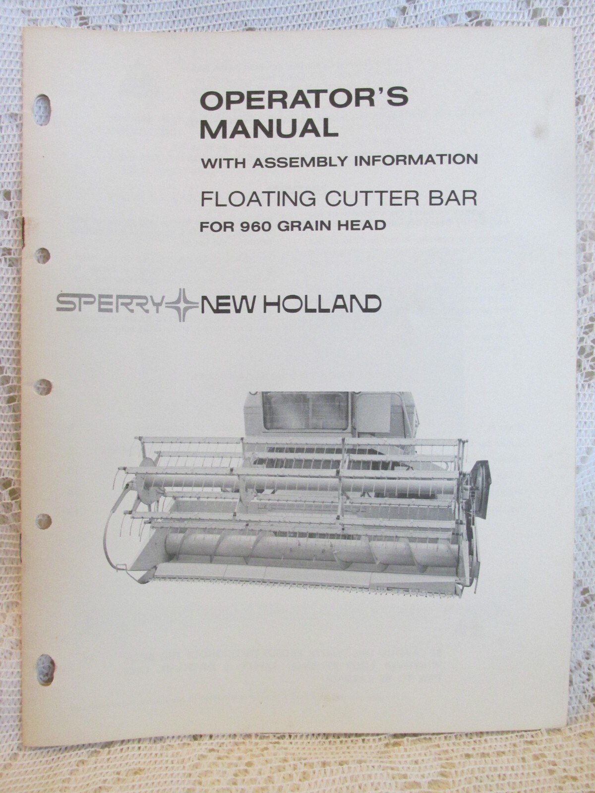 Sperry New Holland Operator’s Manual – Floating Cutter Bar 960 Grain Head