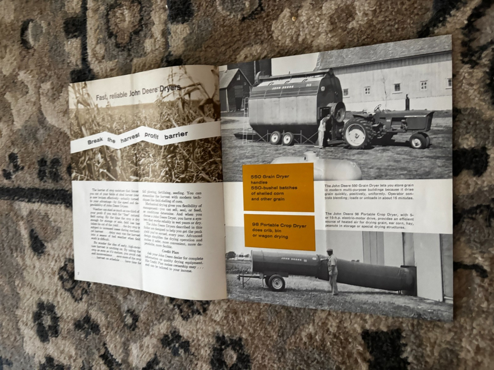 John Deere Dryers For 1963 Brochure DCPA26
