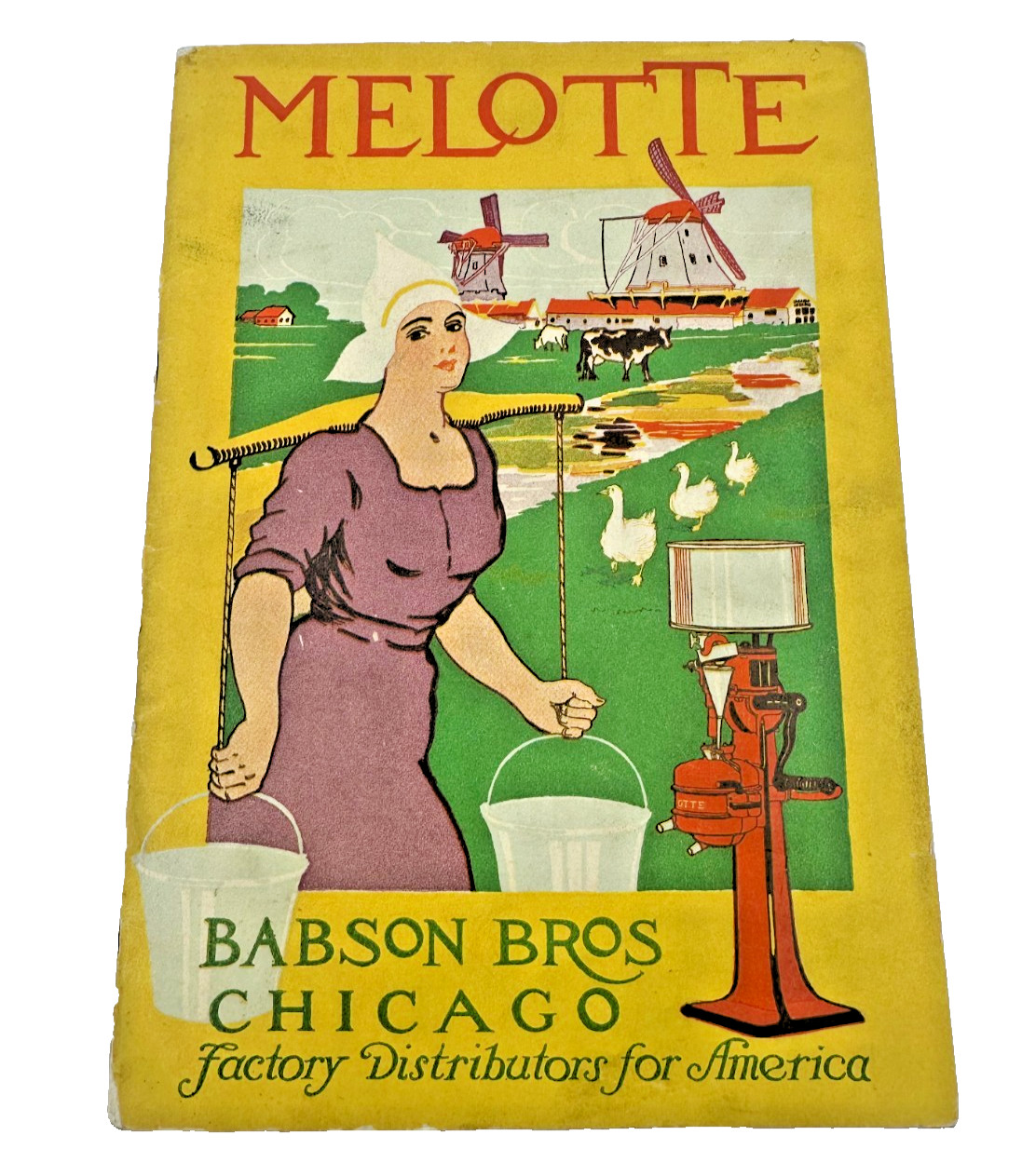 1913 Belgium Melotte Cream Seperator 48 page Catalog/Brochure