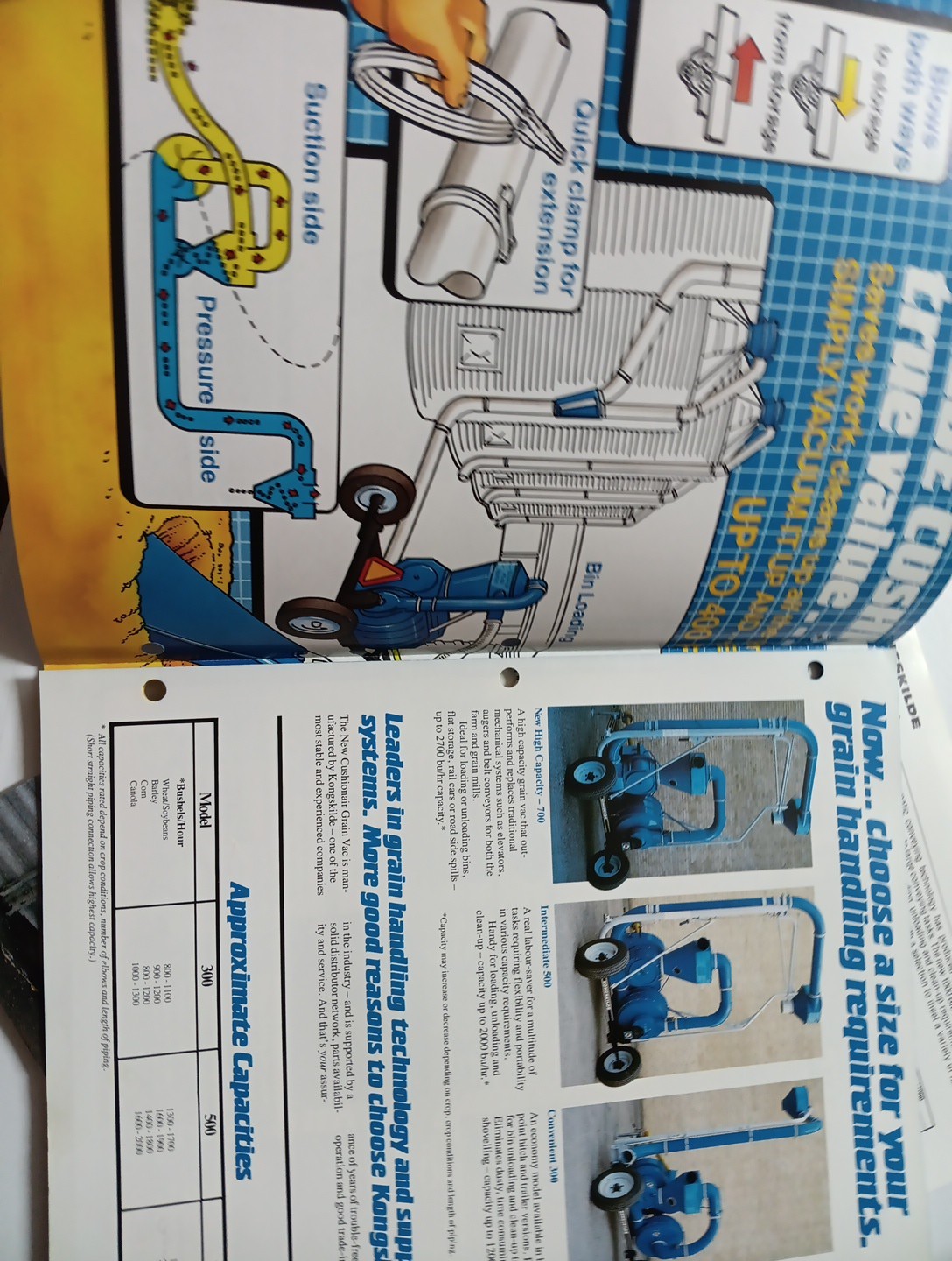 1990s Kongskilde Grain Blowers Vac Air Systems Sales Brochures Lot Of 3