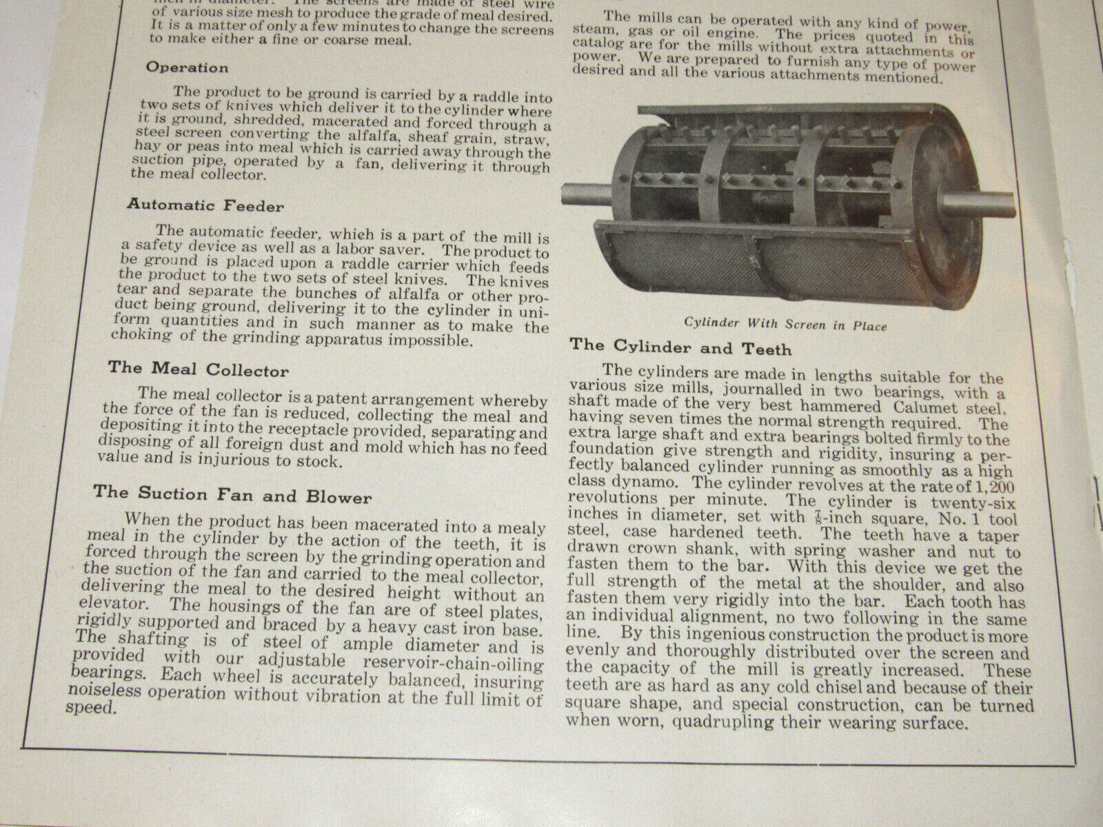 VTG 1913 CASE-ROBERTS ALFALFA MILLS CATALOG! J I CASE THRESHING MACHINE CO! JI