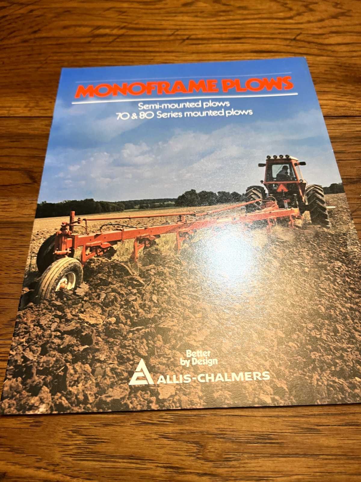 Allis Chalmers Monoframe Plows for 1981 Brochure FCCA