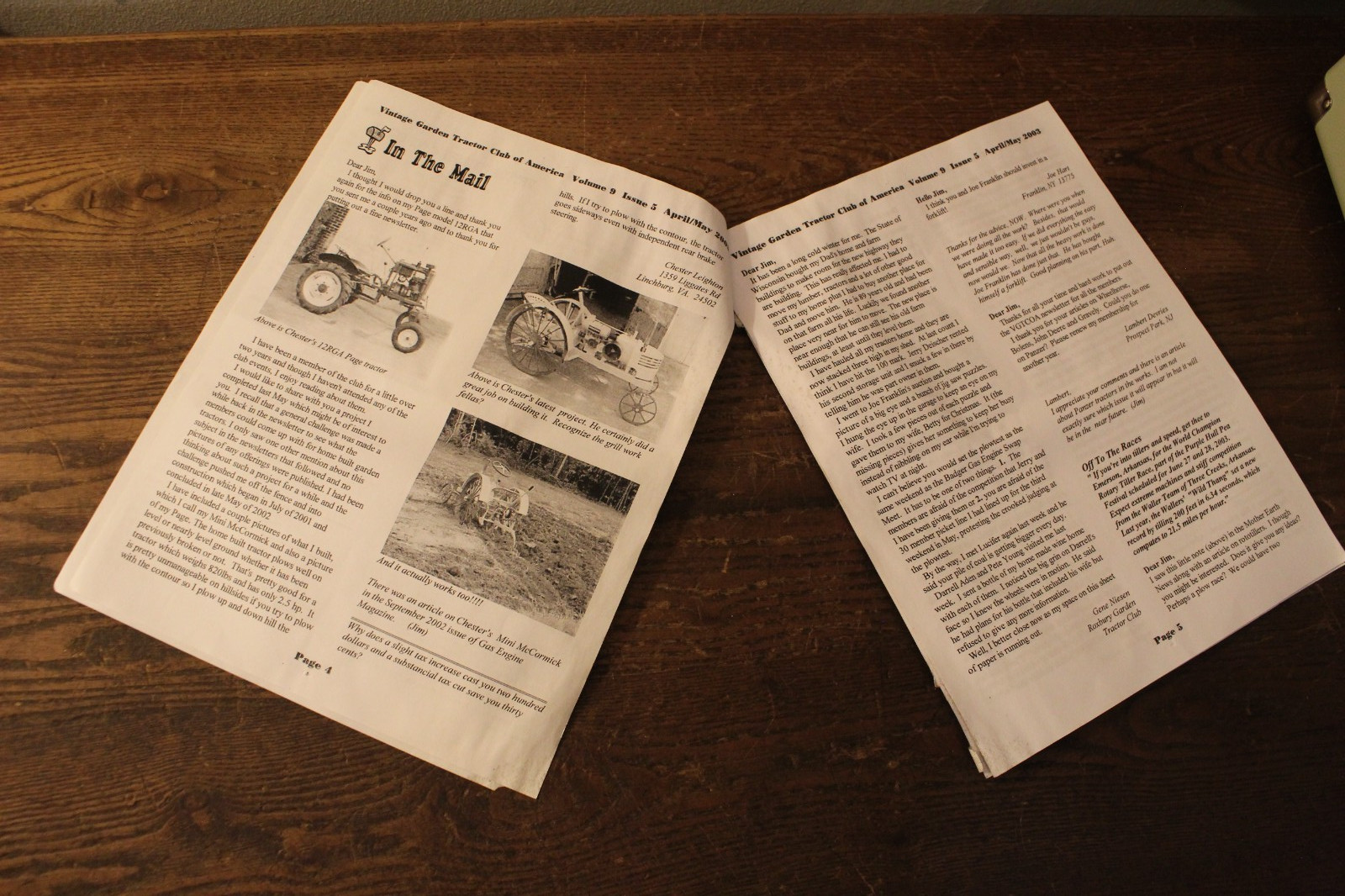 Garden Expo 2003 Paperwork and 2 “George” Decals (Garden Tractor)