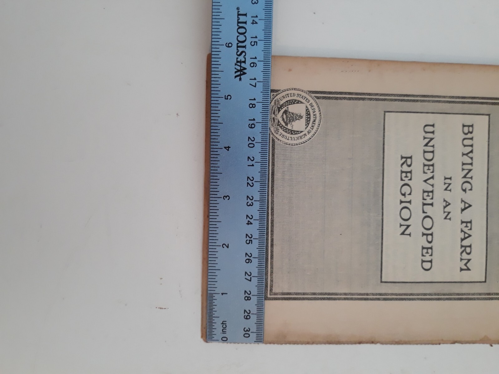 Vtg 1922 buying a farm in an undeveloped region bulletin 1385 USDA Farmcore