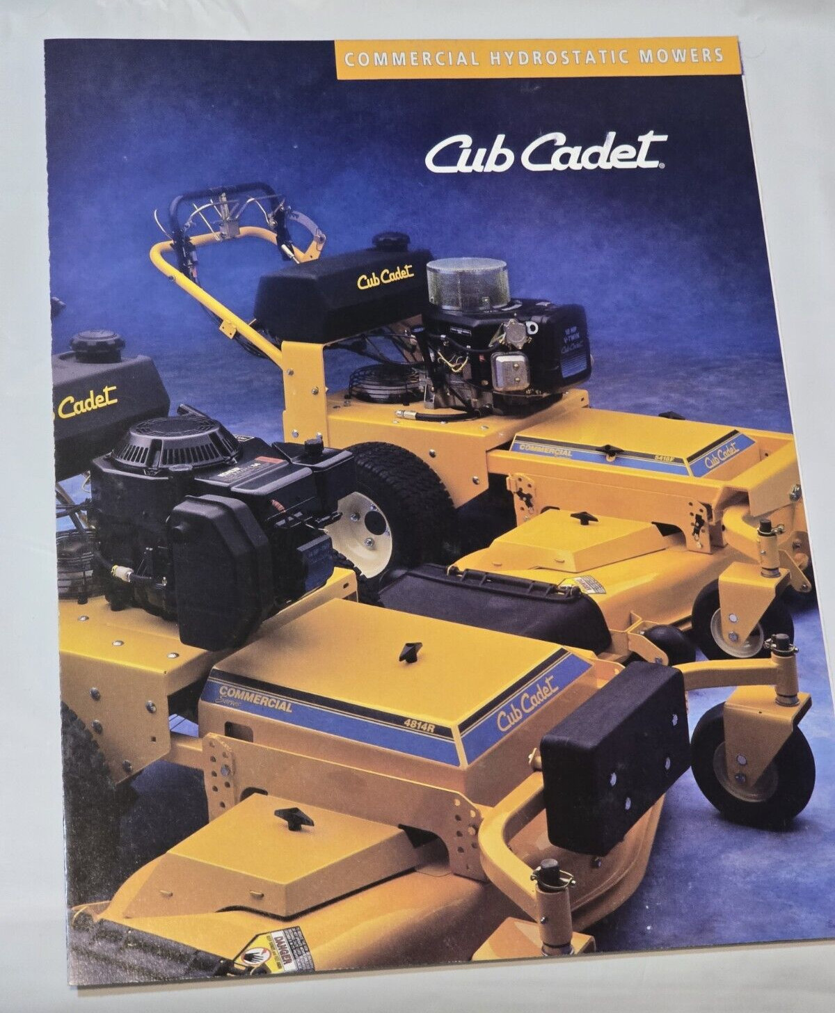 1994 Cub Cadet Ad Brochure Commercial Hydrostatic Mowers Equipment Specs