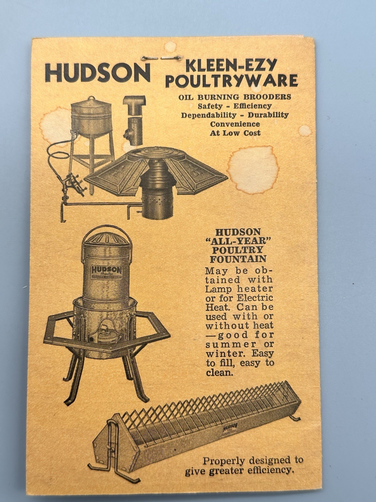 Hudson Equipment Corporation Memo Book UNUSED 3.5″ x 5.5″ Early 1900’s!