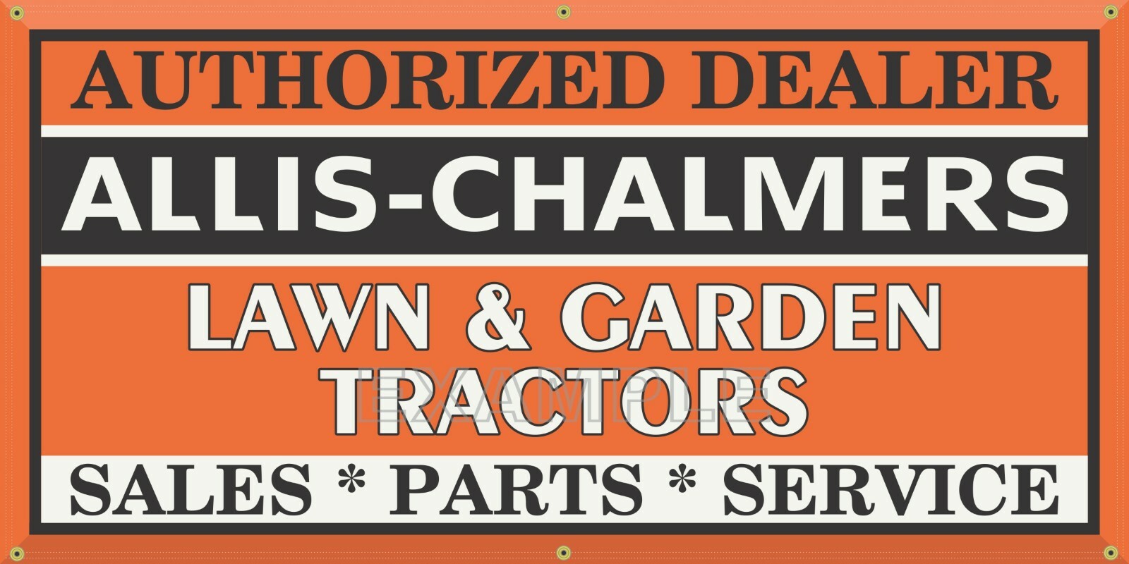 ALLIS CHALMERS LAWN GARDEN EQUIPMENT TRACTOR DEALER VINTAGE SIGN REMAKE BANNER