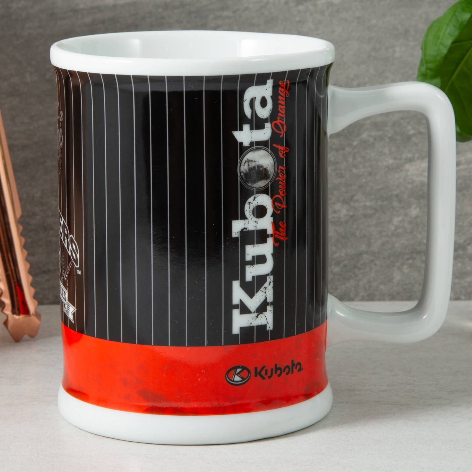 RARE Kubota “Power of Orange” Ceramic Mug Series 2 Black/Orange Choko Authentics