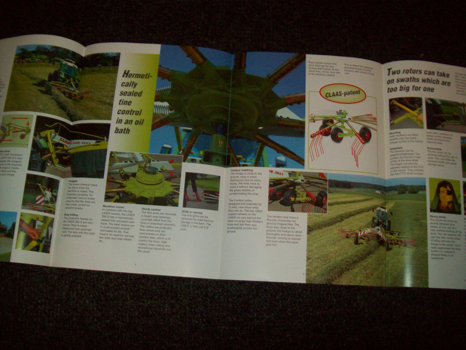CLAAS LINER 350 680 680 SL BROCHURE AD LITERATURE