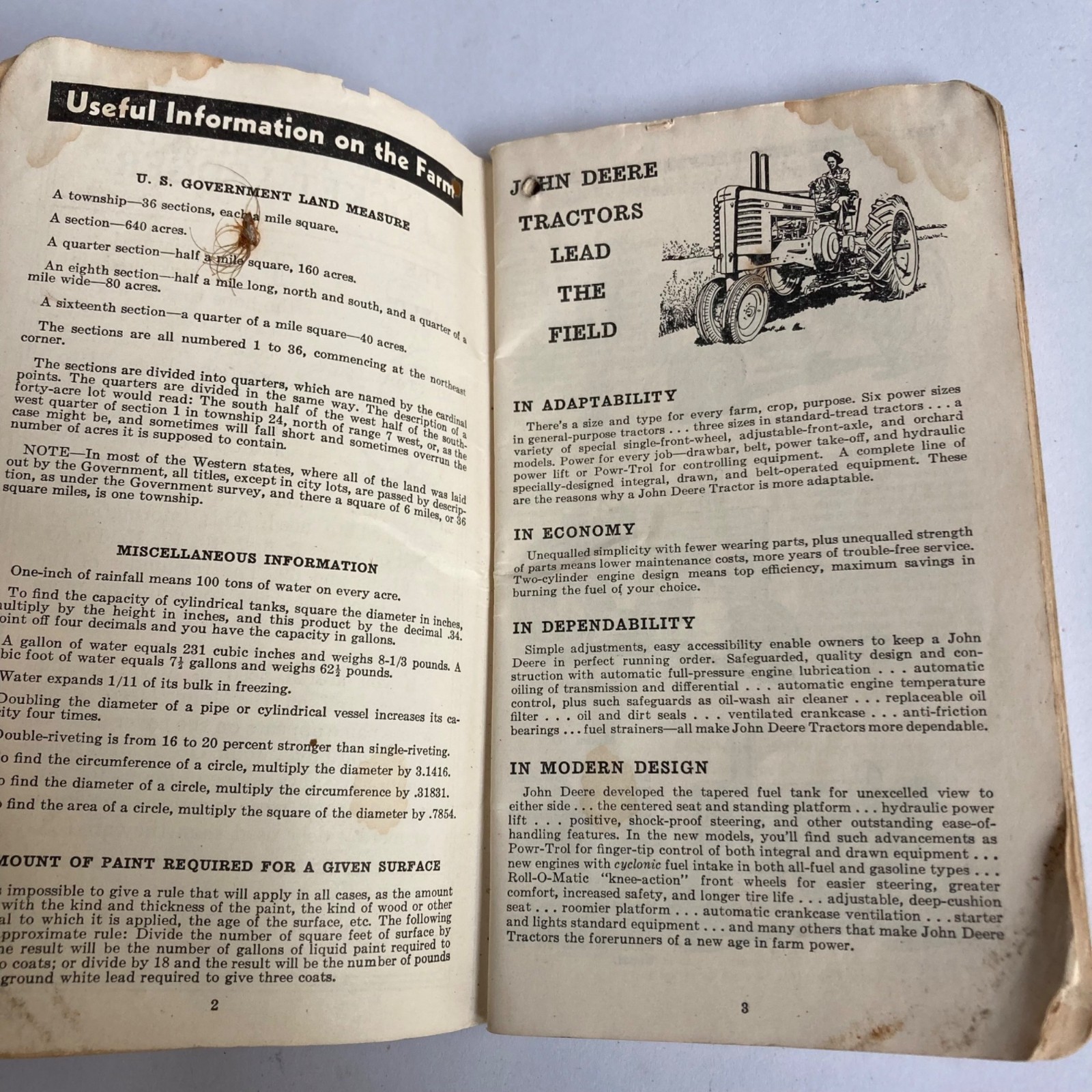 Vintage 1949 Farmer’s Pocket Ledger, 1972 Memo Book & REAL Dairy Pencil
