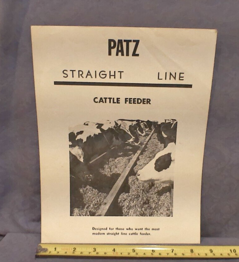 Patz Straight Line Cattle Feeder Sales Brochure