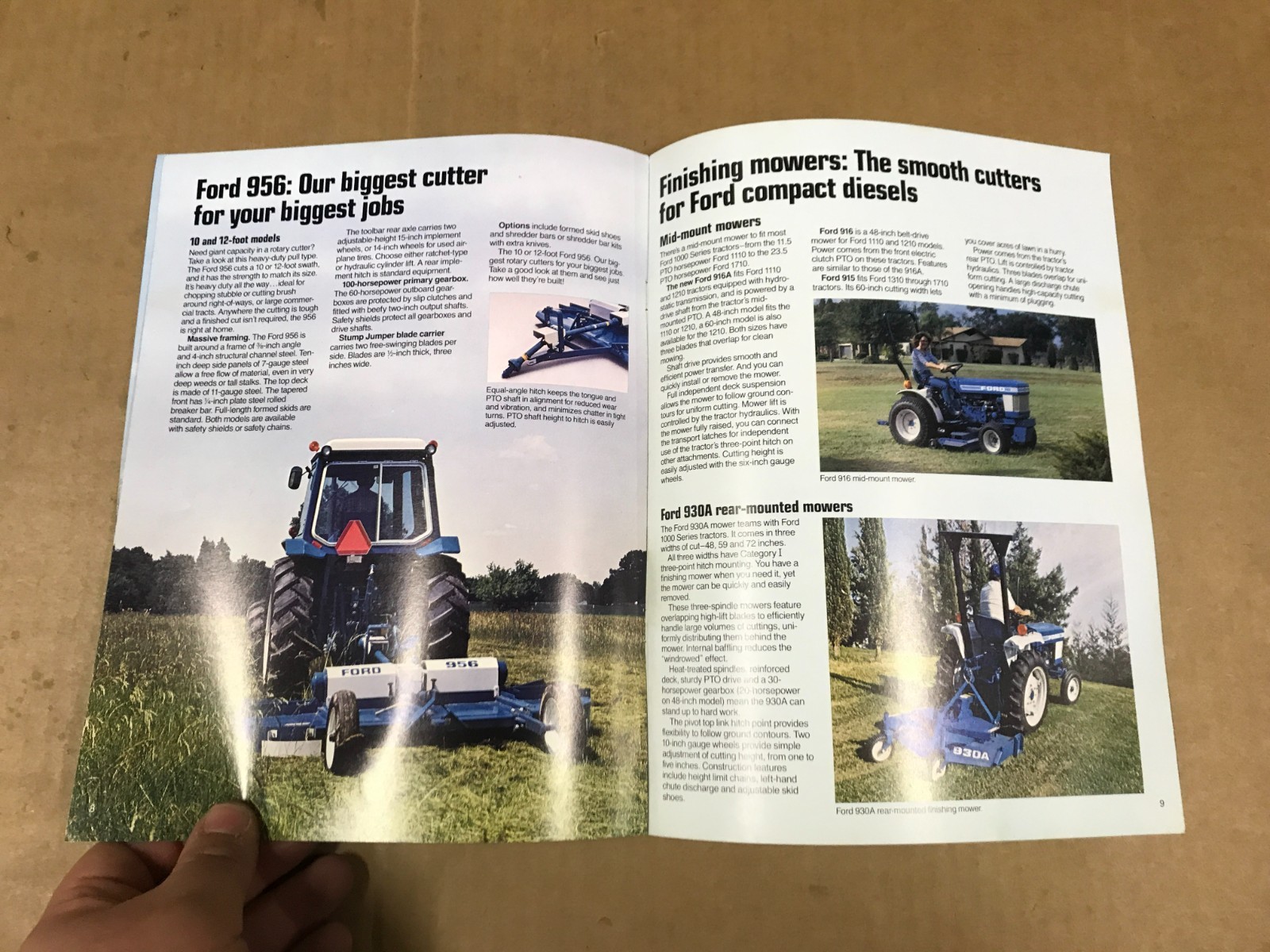 Vintage Ford Rotary Cutters Salesman Brochure