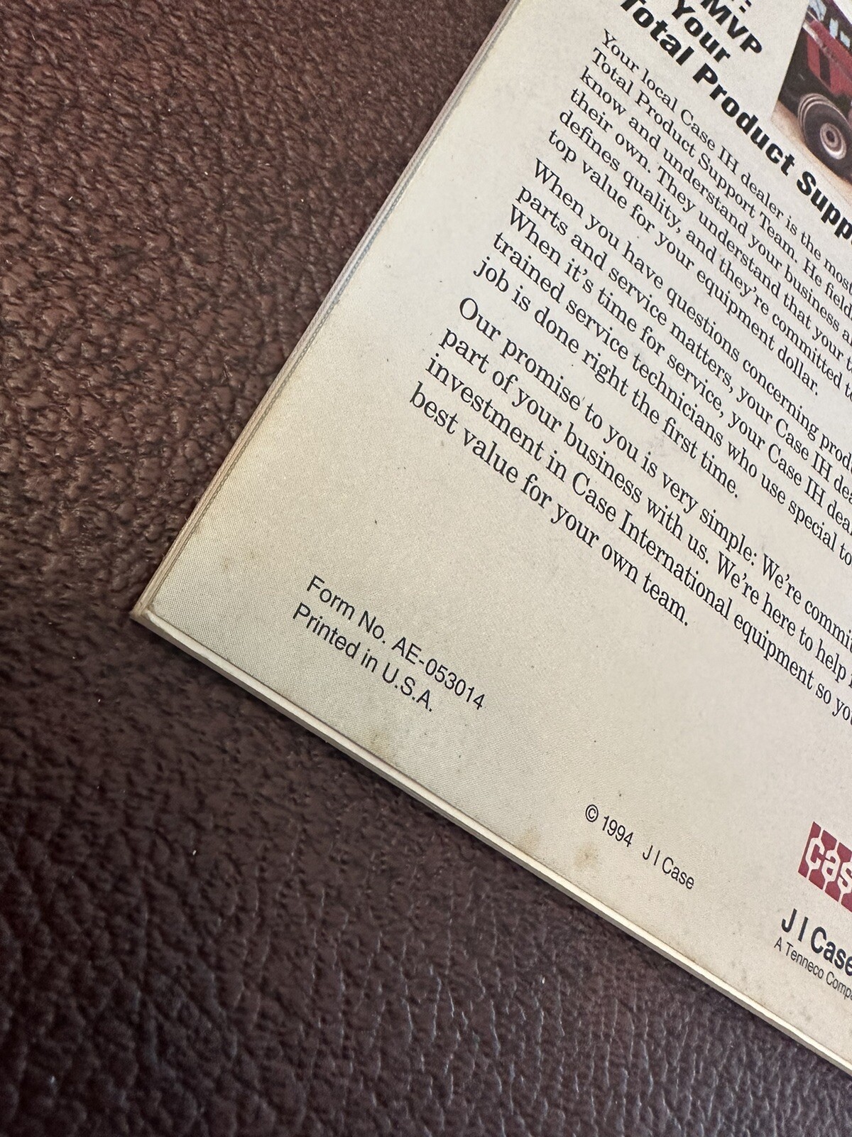 Case International 1994Buyers Guide