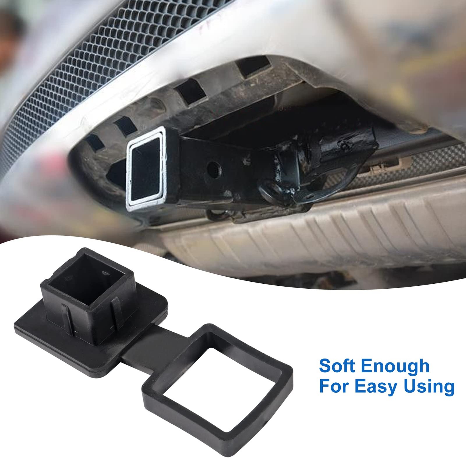 2PCS Trailer Hitch Tube Cover 1.25” Rubber Plug Cap 1.25inch, 2pcs 1.25inch
