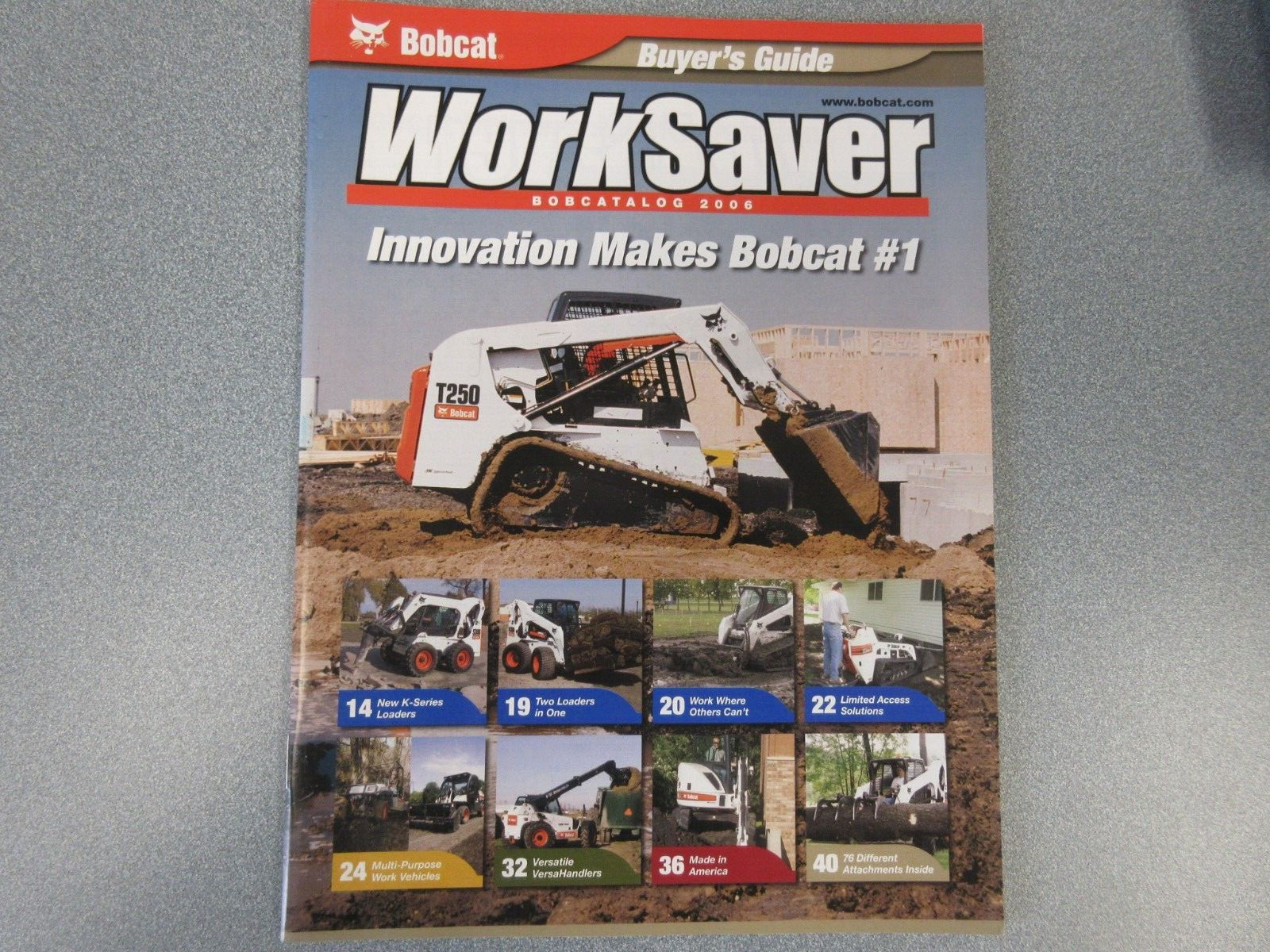 Bobcat Worksaver Brochure 50 Page Bobcatalog 2006