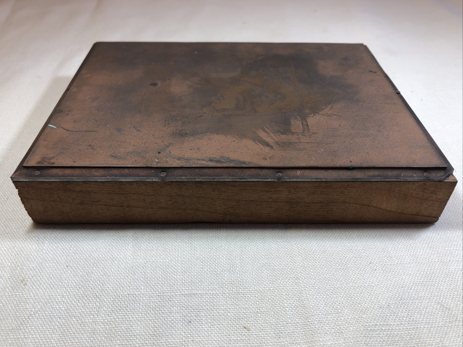Rare Antique Robertson’s Forestville CT Stanchion Cow Copper Plate for BOOKLET