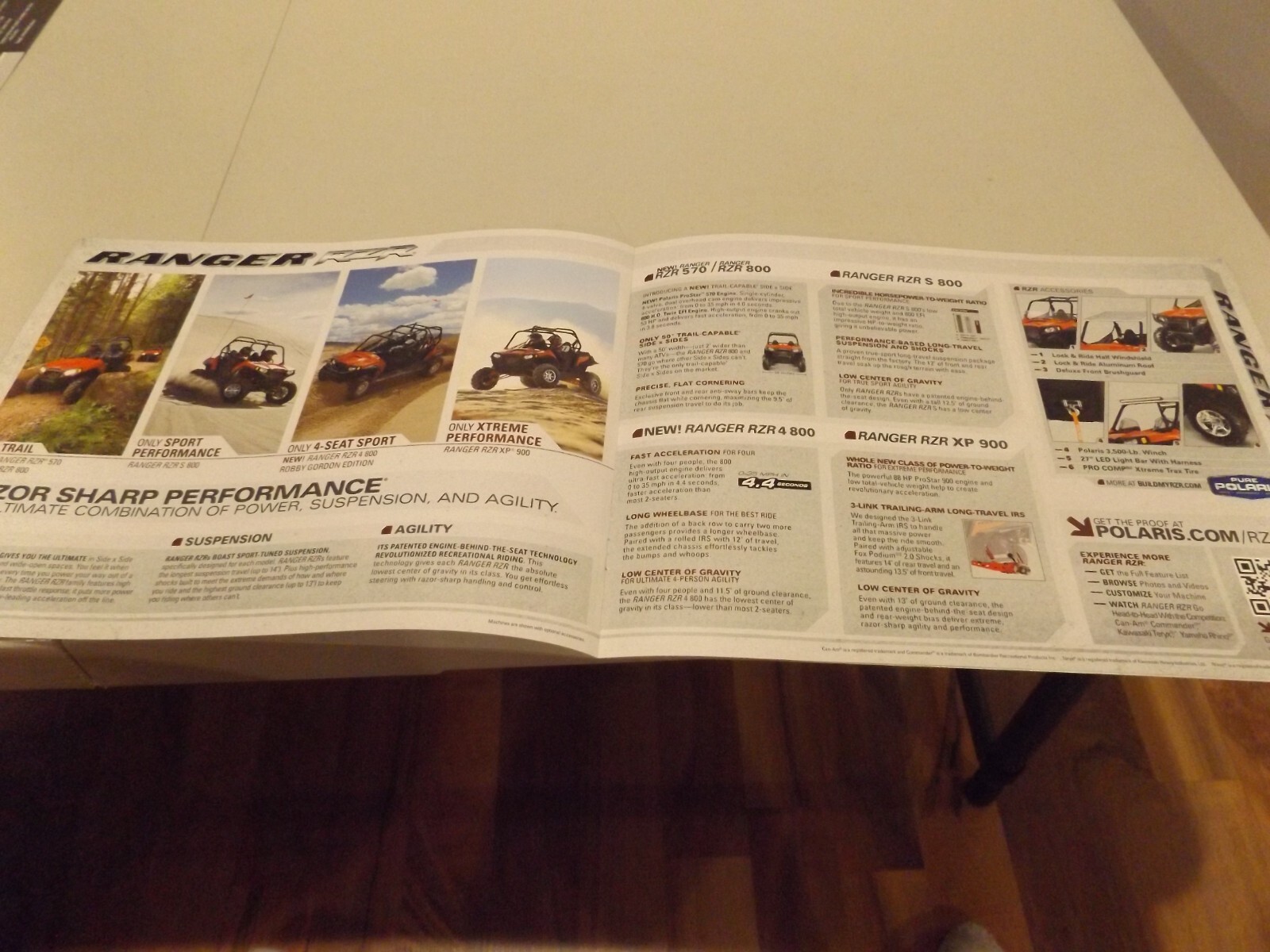 POLARIS 2012 ATV’S / SIDE x SIDES, LIT # 9950998 2011