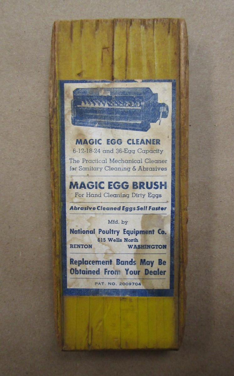 Magic Egg Brush RARE National Poultry Equipment CO Seattle Advertising 1930’s