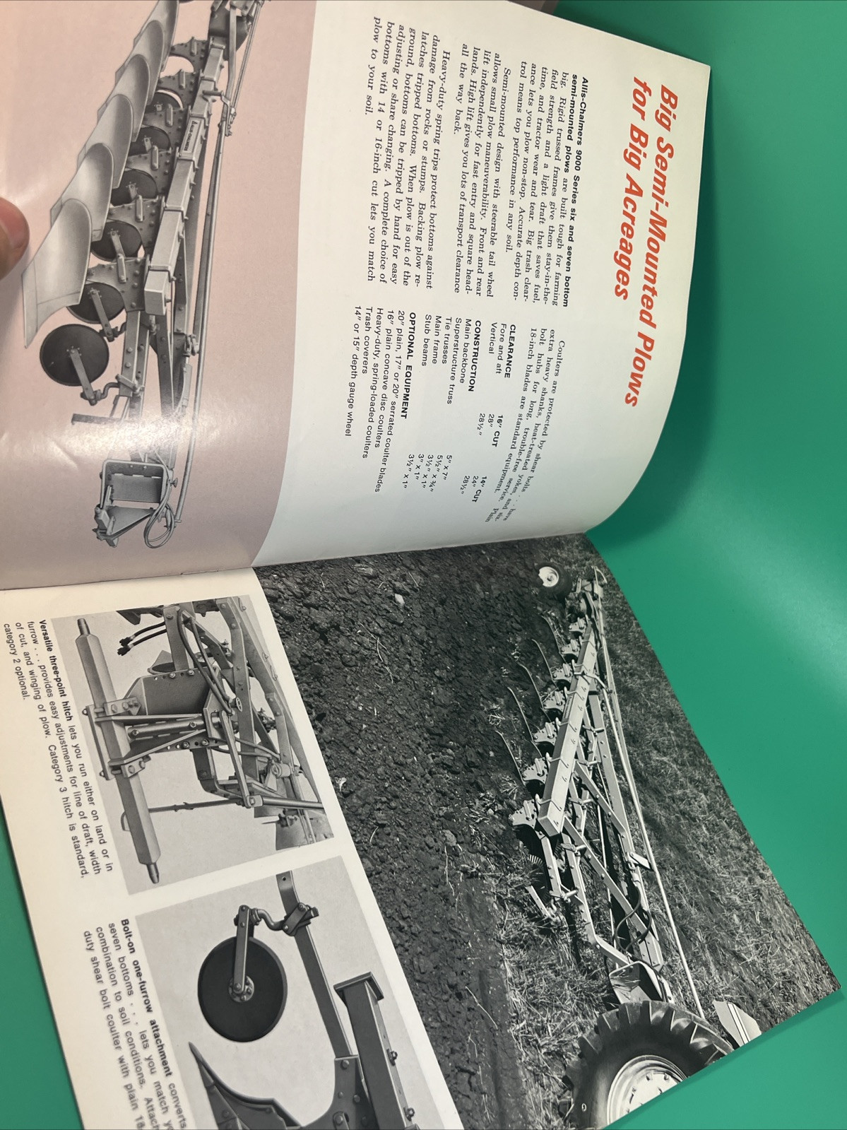 Allis Chalmers Moldboard Plows For 1967 Brochure AMIL21