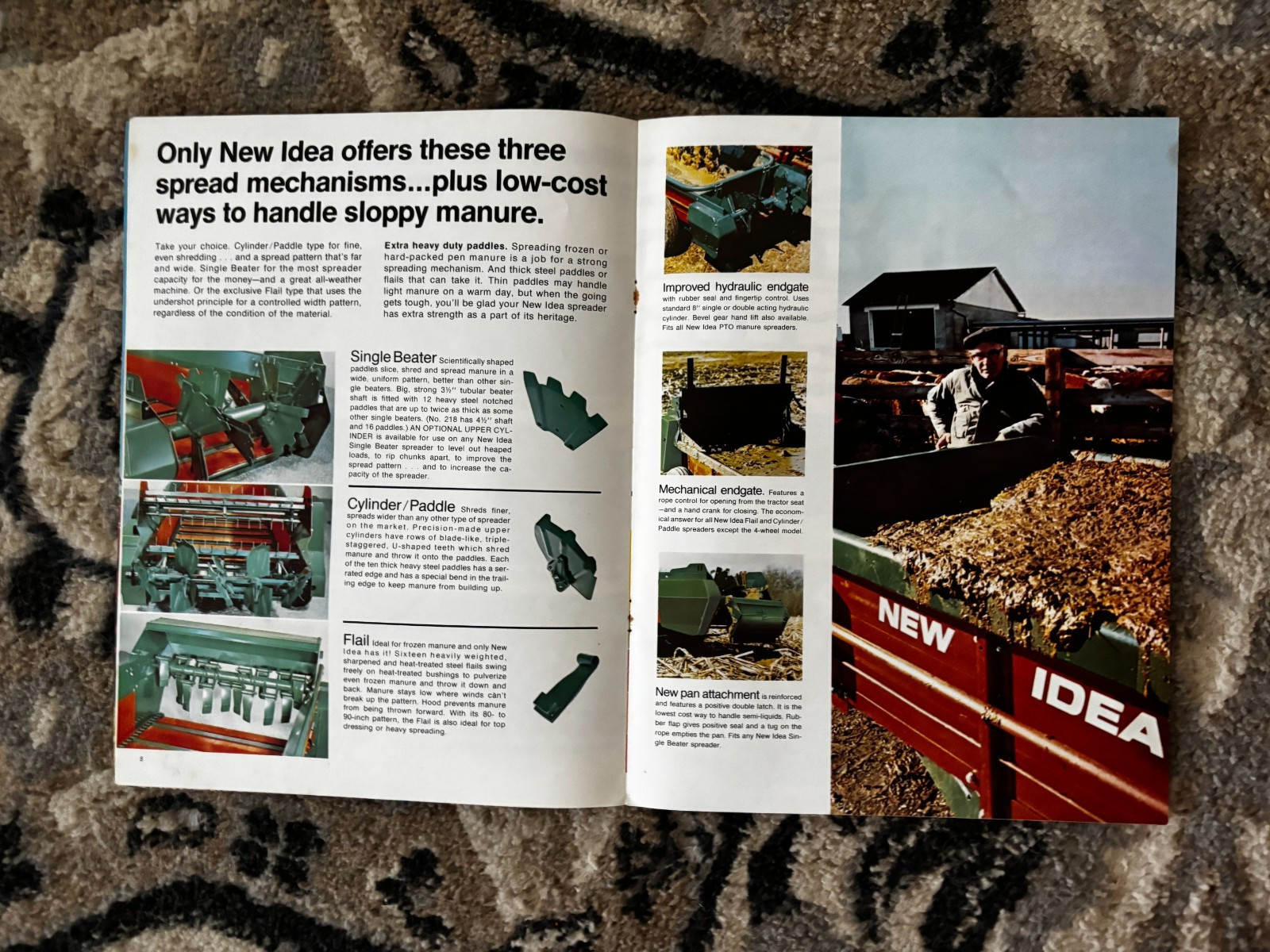 New Idea Manure Spreader For 1972 Brochure DCPA26